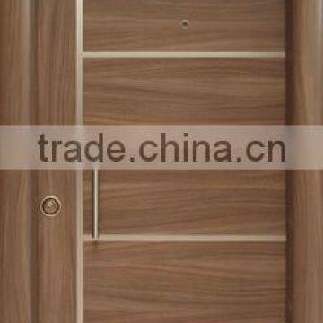 High Quality Bullet Proof Security Door Designs Armored Wood Composite Door Exterior Gates photo-2