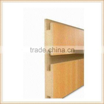 Melamine or PVC Slotted MDF Board for Furniture photo-2
