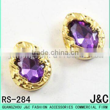 19 * 24 drop-shaped purple acrylic stone