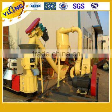 Colorful New Homemade Biomass Pellet Machine , Small Flat Die Wood Pellet Press Machine