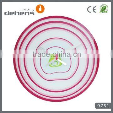 Decorative Funny Glass Wall Clock With Fruit Shape Design photo-2