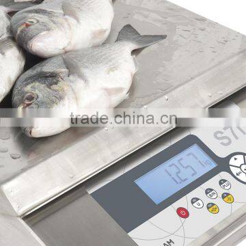 30kg / 2g S7i Series Stainless Steel Waterproof Table Scale photo-3