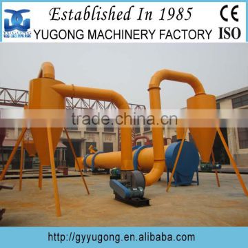 Yugong manufacturer sawdust rotary drum dryer with CE high caoacity