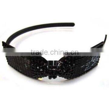 Fashionable Hair Bow Crystal Headband FCK-102950380