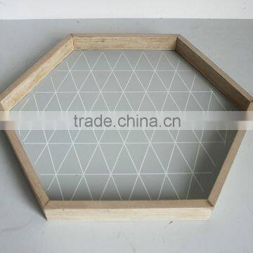 wooden tray of small