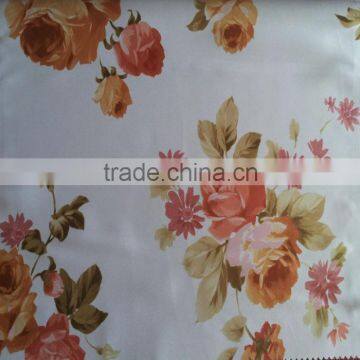 100%Polyester Two Sides Dull Blackout Fabric Flower Printed Car Window Curtain