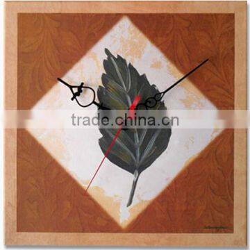Popular canvas bedroom classic designed quiet wall clock