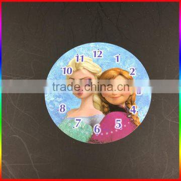 custom full color printing round white PVC card for clock