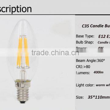 Hot Sale Home Decor Vintage Lamp C35 e14 LED Bulb Light from China Factory