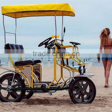 Four wheel bar bike 2 person seat surrey bike
