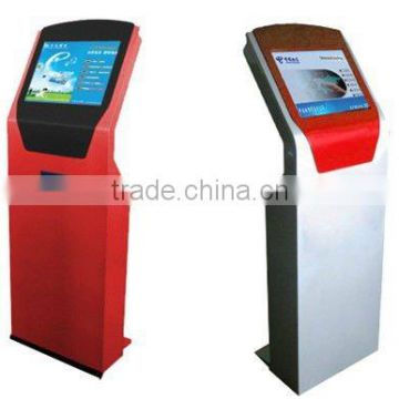 42 inch information search query machine kiosk touch screen standing player in shopping center/bank/commercial building