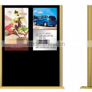 full hd media player_52" floor standing lcd/led advertising player touch screen media player