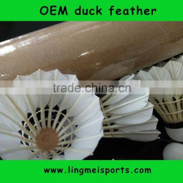 wholasale duck feather top training shuttlecocks extremely durable shuttlecocks badminton