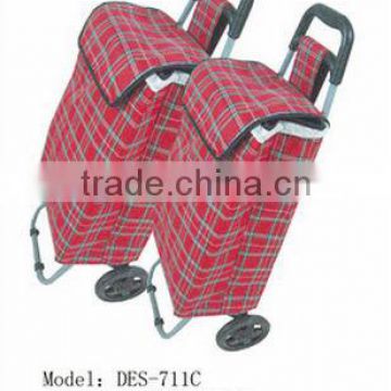 Folding shopping trolley bags