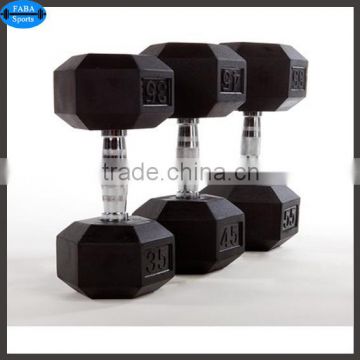 High quality Rubber Dumbbells 100% Rubber Dumbbell