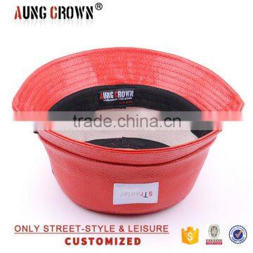 Red Hawaiian Style Ladies Bucket Cap photo-4