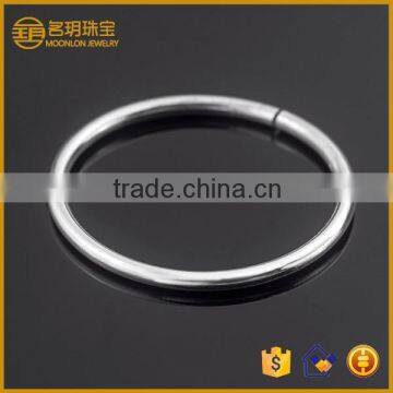 Hot sale fashion silver plated open bangle costume jewelry bracelets for women jewellery making wholesale