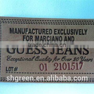 Durable Genuine Cowhide Leather Labels photo-4