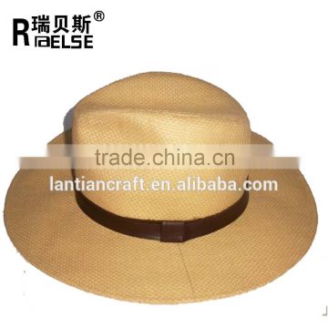 cheap quanlity custom straw panama paper straw hat promotional