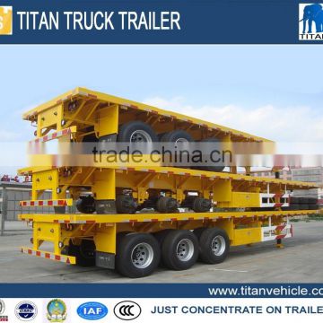 Widely used low bed trailer truck dimensions 40 tons for sale