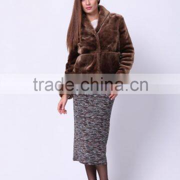 2016 PRETTY STEPS winter collections woman gender and OEM service supply type faux fur jacket