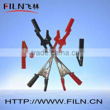 80mm complete insulated battery crocodile clips 40A