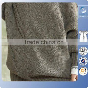 2016 V Neck Bat Sleeves Lady Hoody Sweater