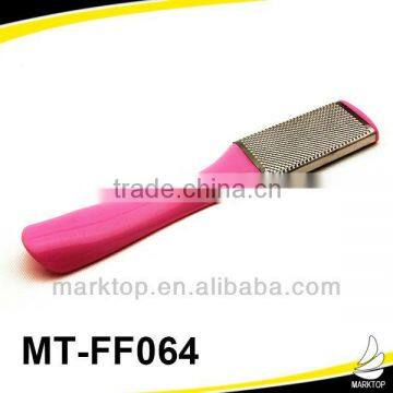 Good quality pink glass curve handle foot file