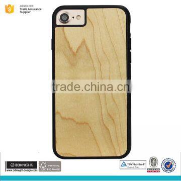Wood and TPU Mobile Blank Phone Case for Iphone 7