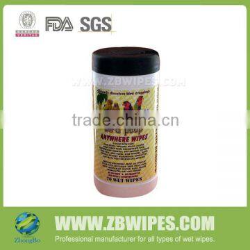 Bird Poop-off Wipes Cleaning Garden Wet Tissue
