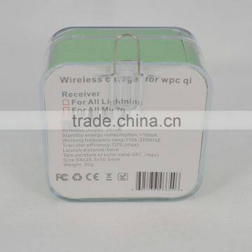 Innovative 8-Pin Connector Qi-Standard Wireless Charger Adapter For IPhone5 / 6 / 7 Series photo-2