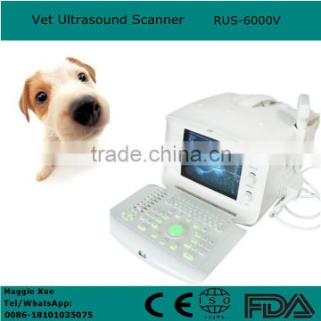 CE Certified Portable Veterinary Ultrasound Scanner/machine for vet with 3.5MHz Convex Probe