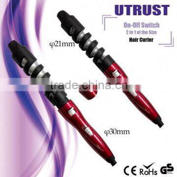 top selling Shenzhen factory wholesale ionic lcd ceramic automatic hair curler