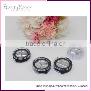 New Round 3cells Eyeshadow Empty Makeup Palette photo-3