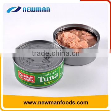 Various sizes sunflower oil brine canned tuna chunk