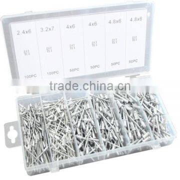 TC BV Certification 400pc Hardware Assorted Aluminum Rivets Kit