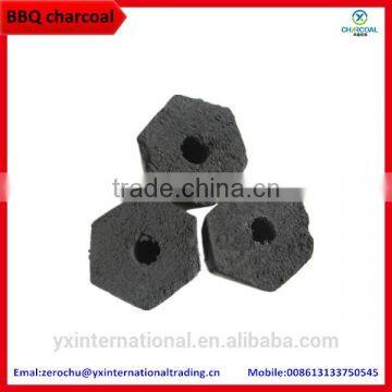 Hexagon briquette for BBQ from vietnam