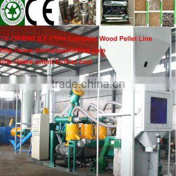 MZLP series mobile small wood pellet line design for family and sacle production