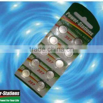 1.5V AG13 LR44 357 alkaline button cell