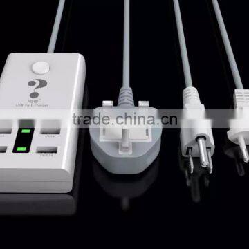 EU UK US Plug 5V 6 Port Usb Socket Charger photo-2