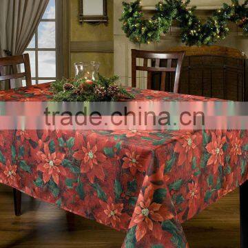 Decorative Christmas Novelty Design Rectangle Red Tablecloths