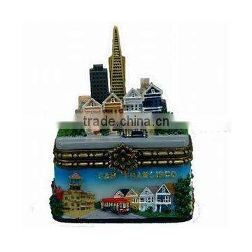 San Francisco Jewelry Box Victorian Houses Cable Car Skyline photo-2