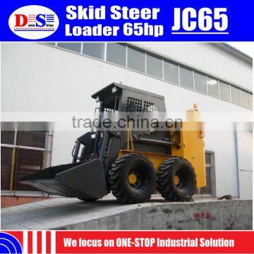 Hydraulic Joystick Super Monkey Brand JC65 Mini Skid Steer 900kg Skid Steer Tires 12x16.5