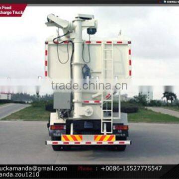 Dongfeng 8*4 Bulk Fodder Discharge Truck, 32cbm Bulk Fodder Delivery Truck, 15.3 Ton Bulk Fodder Carrier for Sale photo-3