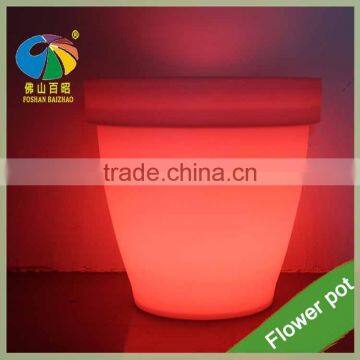 Light Up Color Waterproof IP65 RGB Illuminated Led Mood Light Flower Pot PE Led Pot Lights Led for Garden Decor