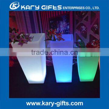 Rechargeable portable flower pots RGB Plastic LED Flower Pot