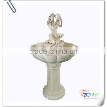 Handmake Manufacture Garden Tall Waterfall Fountain Statue Sculpture