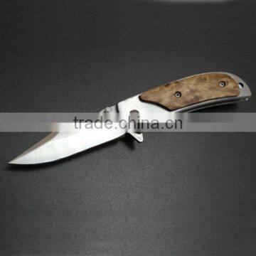 OEM Wood Handle 440C Stainless Steel Blade Multi Pocket Knives photo-2