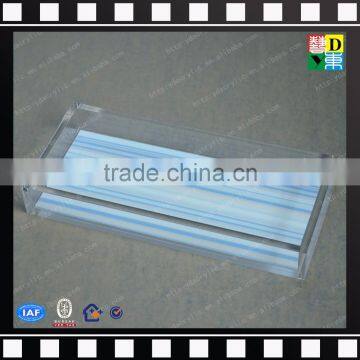 2017 Customiezed acrylic clear lucite serving tray plexiglass shower tray wholesale