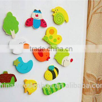 Fashion Wooden Decoration Cartoon Stickers photo-2